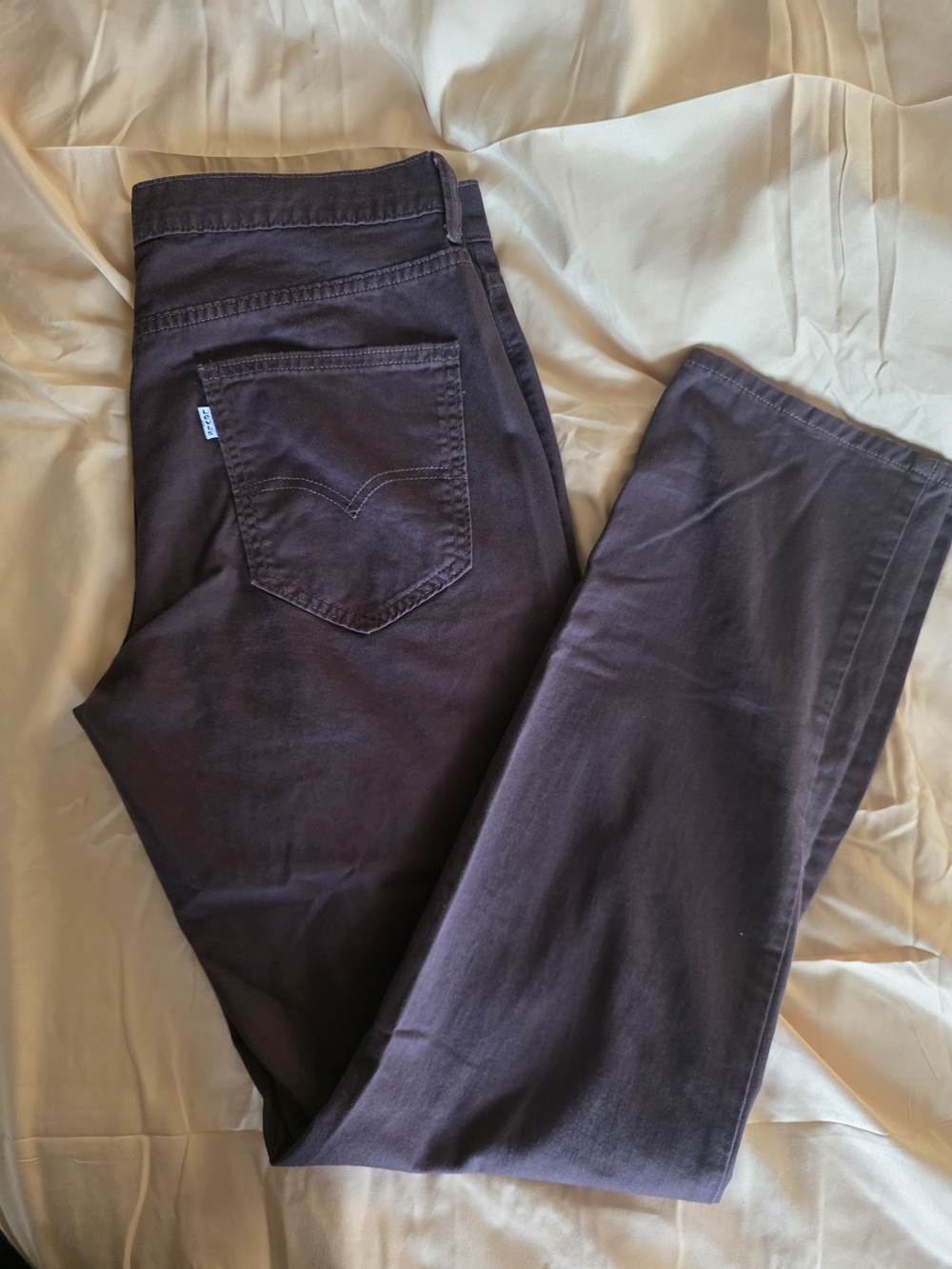 Levi’s Two Horse Brand Plum Sta-Prest Pants – 34x31 Wine Premium Tailored Fit